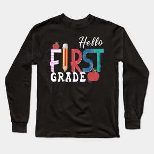 Welcome Back To School First Day Of School Students Teachers Long Sleeve T-Shirt